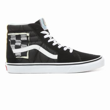 Vans Mixed Quilting Sk8-Hi - Miesten Korkeavartiset tennarit - Mustat/Valkoinen